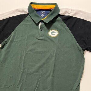 Green Bay Packers Polo Shirt Tommy Hilfiger x NFL Short Sleeve Men's size XXL